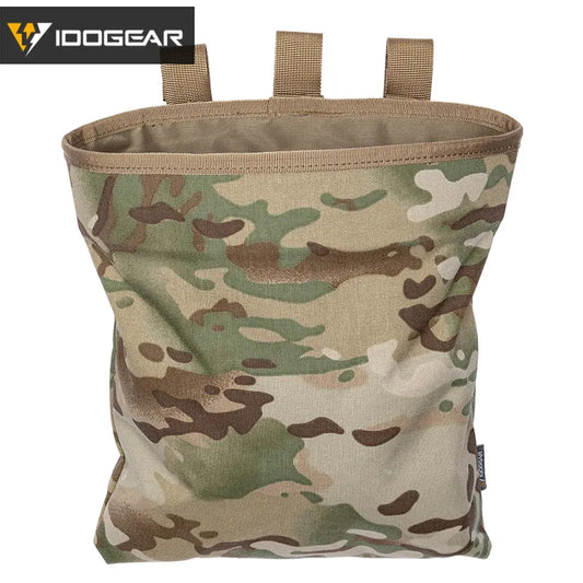 IDOGEAR MOLLE Magazine Dump Pouch Tactical Mag Drop Pouch Recycling Bag Storage Bag 3550